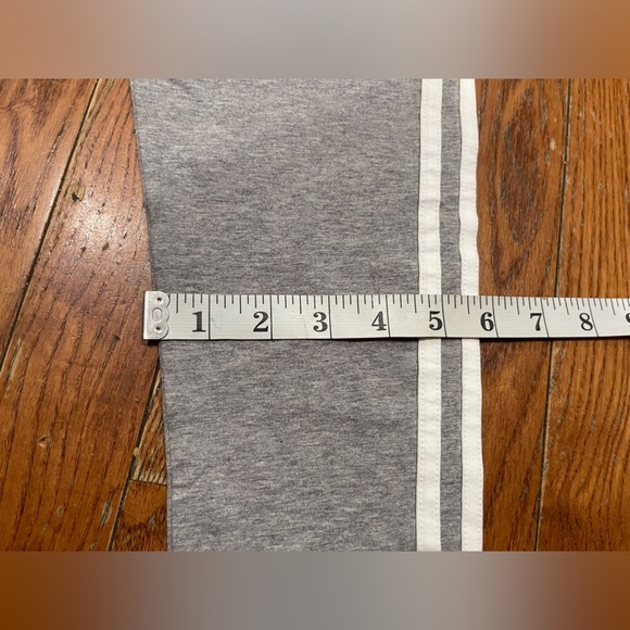 Adidas Kids Gray Joggers with White Stripes - Picture 4 of 12